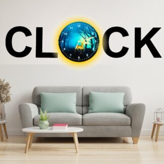 3D Wooden Alphabetic Clock With Esthetic Dial | Best Quality Alphabetic Design Clock For Home Decor | Home Decor Clock 30 inch 