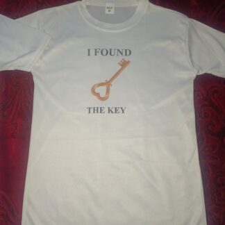 The Key & My Heart Style White T-Shirt - Key & Heart Design T-Shirts  – Best Quality T-Shirts For Girls | T-Shirt For Women - T-Shirt For Men 