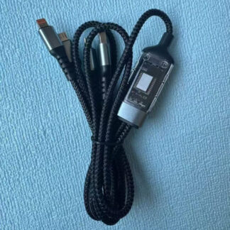 Gamen 3 in 1 Fast Charging Cable | 100W Fast Charging Cable Multi Charger Cable Nylon Braided Multiple USB Universal 3 In 1 Charging Cord Adapter With Type-C Micro BYJ ( With Box )