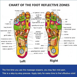 Blueidea Acupressure Massage Slippers for Sugar Patients – Foot Therapy Reflexology Sandals with Acupuncture Points & Non-Slip Sole