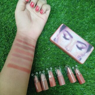 Nude Shade Velvet Matte Lipstick [Pack Of 6] | Matte Lispsticks Pack