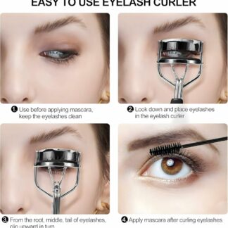 Long Lasting Eyelash Curler For Stunning Curls | Professional Lash Curler for Natural Lift & Curl