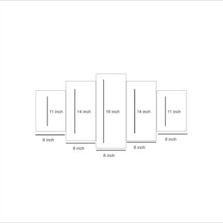 5 Piece Modular HD Printed Wall Frame