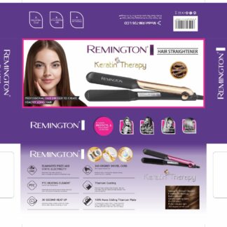 Remington Hair Straightener Keratin Therapy Hair Straightener Flat Iron - Best Quality Iron For Hair Straightening - Remington Keratin Therapy Iron 