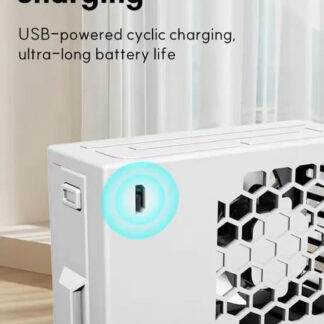 Portable Rechargeable Air Conditioning Fan – Compact Mini Cooler with 3 Speed Settings | USB Charging | Personal Cooling Fan for Home, Office, Travel (With Box)
