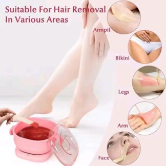 Portable Foldable 400ML Silicone Wax Warmer – Travel-Friendly Hair Removal Heater for Body & Spa Use |Random Color