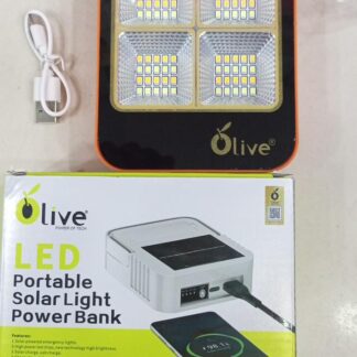 Outdoor Portable LED Solar Floodlight – Rechargeable 500W Spotlight Lantern for Camping, Emergency & Search Lighting