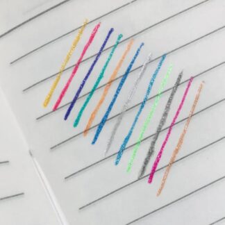 Fruit Scent Gel Glitter Pen – 1.0mm Smooth Writing with a Sparkle | Pack of 12