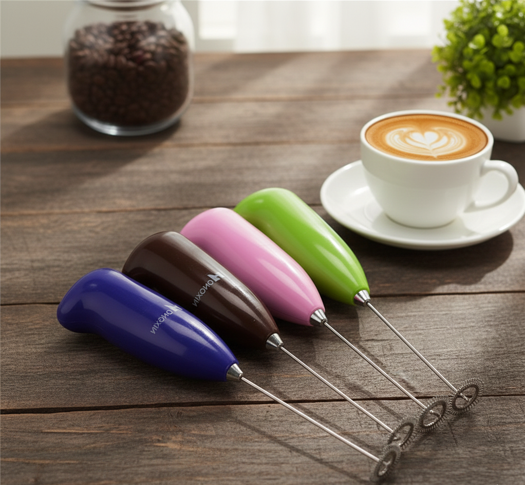 Coffee Beater & Milk Frother – Mini Handheld Egg Whisk, Drink Mixer & Foamer for Kitchen Use | Practical Cooking Tool (Random Color) - Image 3