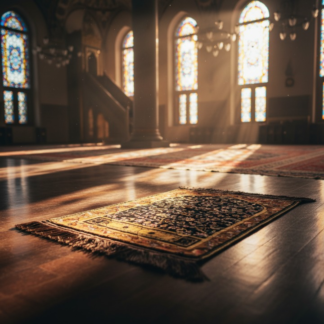 Prayer Mat Velvet Material Printed Pattern Travel Friendly Random Design Kids Educational Mat (Random Design)