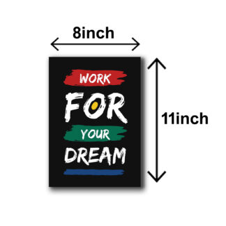 Pack of 6 Motivational sticky wooden frames for wall decore / sticky phototiles