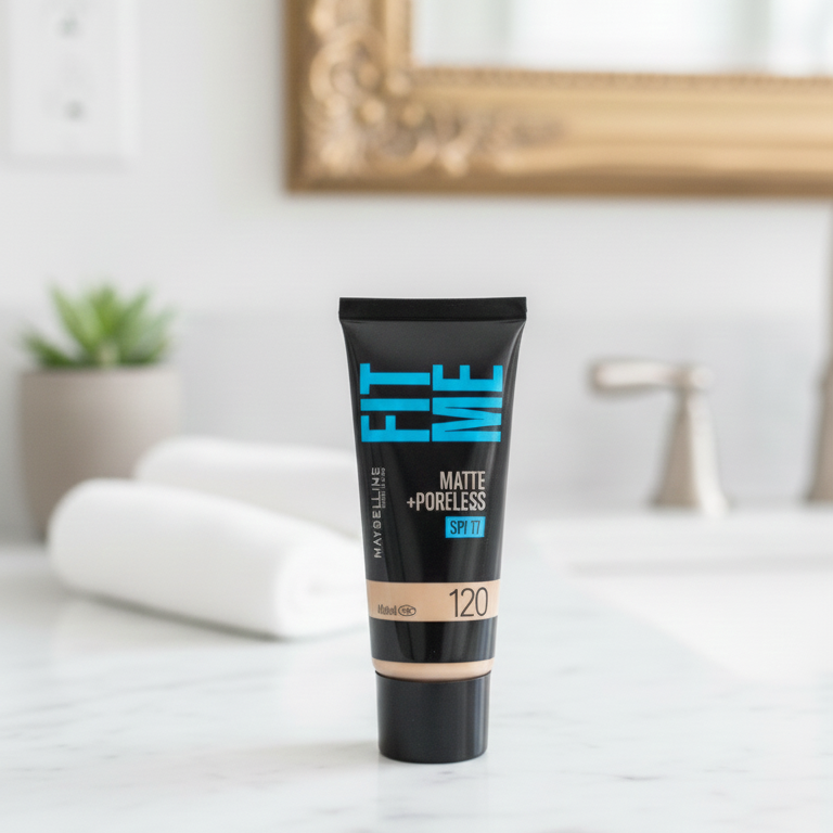 Maybelline Fit Me Matte And Poreless Liquid Foundation Natural Finish Lightweight Texture Smooth Application
