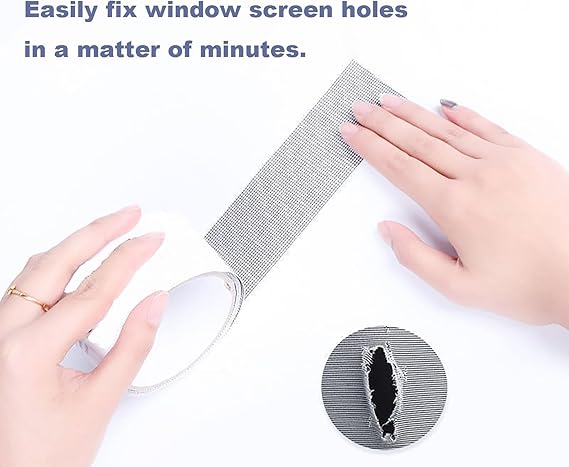 Mesh Roll Tape Window Screen Repair Patch | Keep Mosquitoes Out with Our Anti-Insect, Self-Adhesive Mesh Patch Tape - 2 meter - Image 3