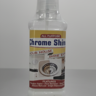 All Purpose Chrome Shine Cleaner 200ml – Powerful Stain, Rust And Grease Removal For Bright And Shiny Stainless Steel Surfaces