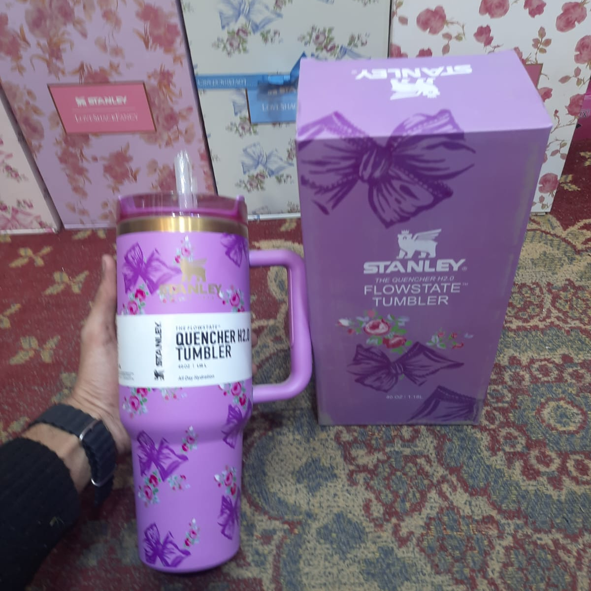 40 Oz Stanley X Coquette Tumbler Providing Durable Quality Comfortable Use Everyday Hydration Support - 1.18 Liter - Image 4