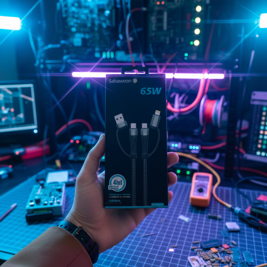 Sabawoon S113 3‑in‑1 Cable | 3A Fast Charging | Original Quality - Image 3