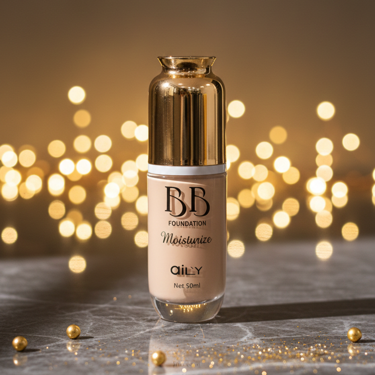 Aily BB Foundation – Moisturizing Liquid Foundation | 50ml | Smooth, Natural & Hydrating Coverage