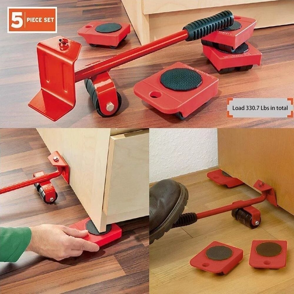 Furniture Transport Lifter Tool Set | Mover Roller Device | Heavy Stuffs Moving Hand Tools - Image 3