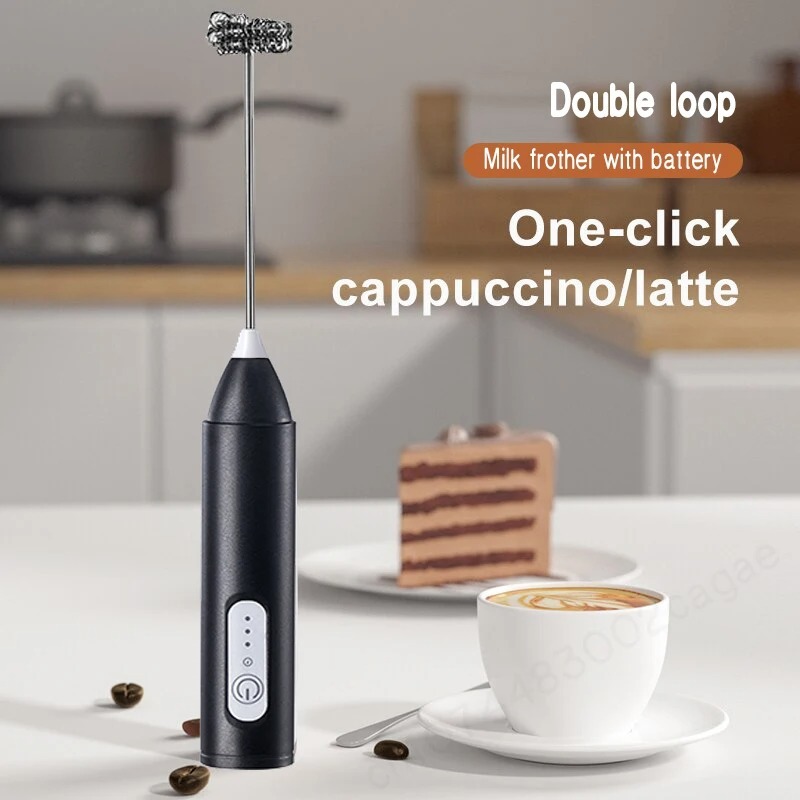 Electric Coffee & Egg Beater | USB Rechargeable | 2‑in‑1 Handheld Mixer | Adjustable Speed Frother & Milk Foamer - Image 2