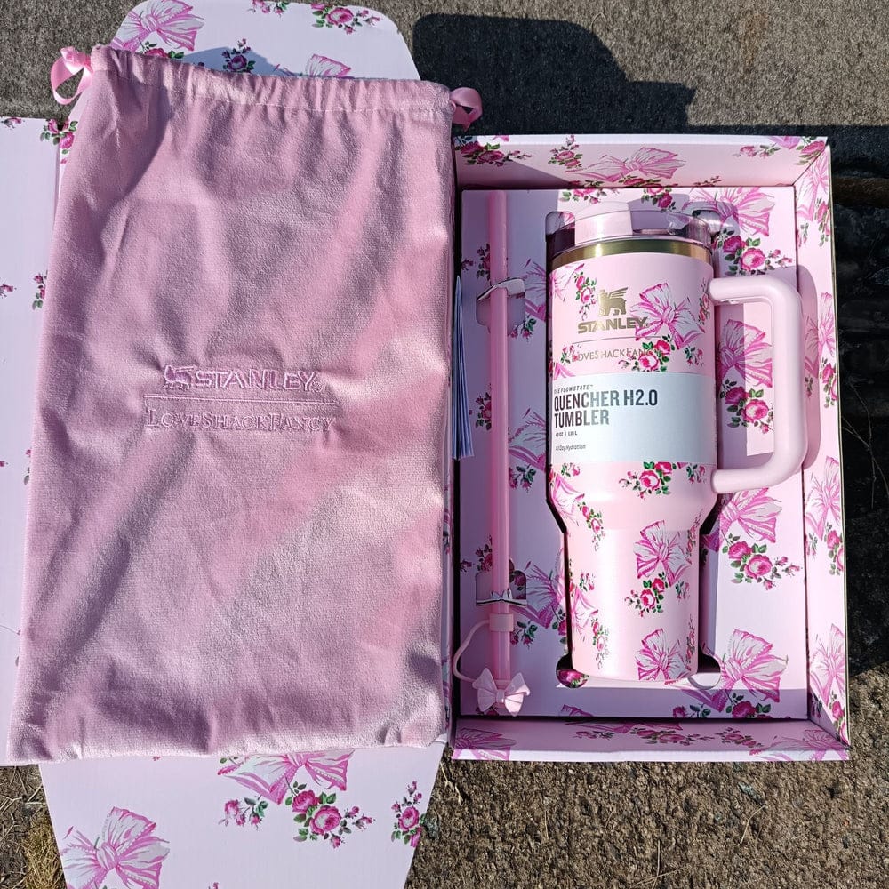Stanley x LoveShackFancy Quencher H2.0 FlowState™ Tumbler – 40oz Limited Edition Collector’s Set ( RANDOM COLOUR ) - Image 2