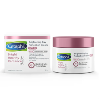 Cetaphil Brightening Day Protection Cream | SPF 15 | 50g | Made in France | Dark Spot & Even Tone Care
