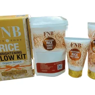 FNB Rice [3 in 1] Whitening Brightening Glow Kit | Home Facial For Best Skin for Girls and Women