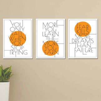 Set of 3 Wall Art Wooden Phototile Frames for Wall Decor