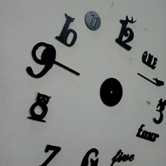 Decorative 3D Clock / DIY Clock Creative 3D Wooden wall clock for Home Decor