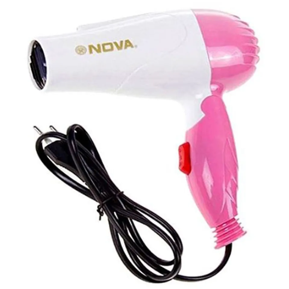 Nova Hair Dryer NV 1290 | Quick Dry Foldable Hair Dryer | Fast Heat Compact Travel Dryer - Image 4