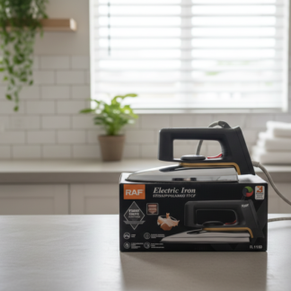 RAF Electric Iron R.1108 – Professional Dry Iron with Non‑Stick Soleplate