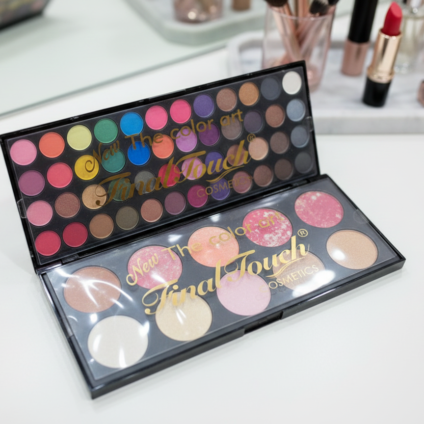 Final Touch Matte Palette | 48 Colors Eyeshadow, Blusher & Highlighter | Professional Makeup Kit - Image 2