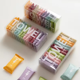 14 Pcs Compressed Travel Disposable Face Towel – Portable Coin Tissue Towels for Travel, Gym, Hotel & Outdoor Use