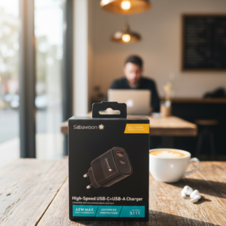 Sabawoon S111 Original Adopter | USB Fast Charging | PD Super Fast Charging | Without Cable