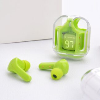 Air31 Wireless Earbuds | Crystal Transparent Bluetooth 5.3 | With Transparent Charging Case