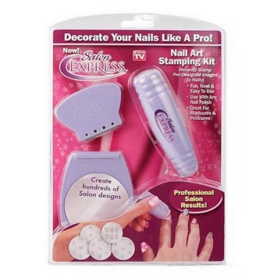 Nail Art Stamping Kit For Women (Purple). - Image 2
