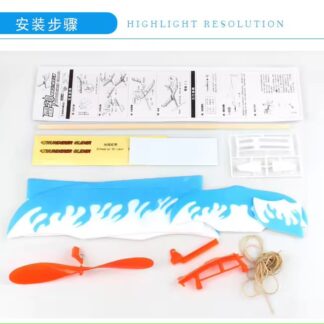 Airplane Inertial Foam Glider Aircraft Toy Plane Model Outdoor Toy Educational Toys Good Quality (Random Color)