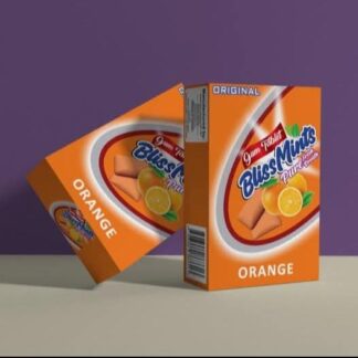 BlissMints Gum Tablets - Assorted Fruit & Spearmint Flavors | 12-Piece Pack for Fresh Breath | Banana, Mango, Strawberry