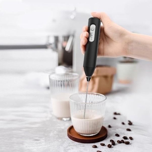Electric Coffee & Egg Beater | USB Rechargeable | 2‑in‑1 Handheld Mixer | Adjustable Speed Frother & Milk Foamer - Image 4