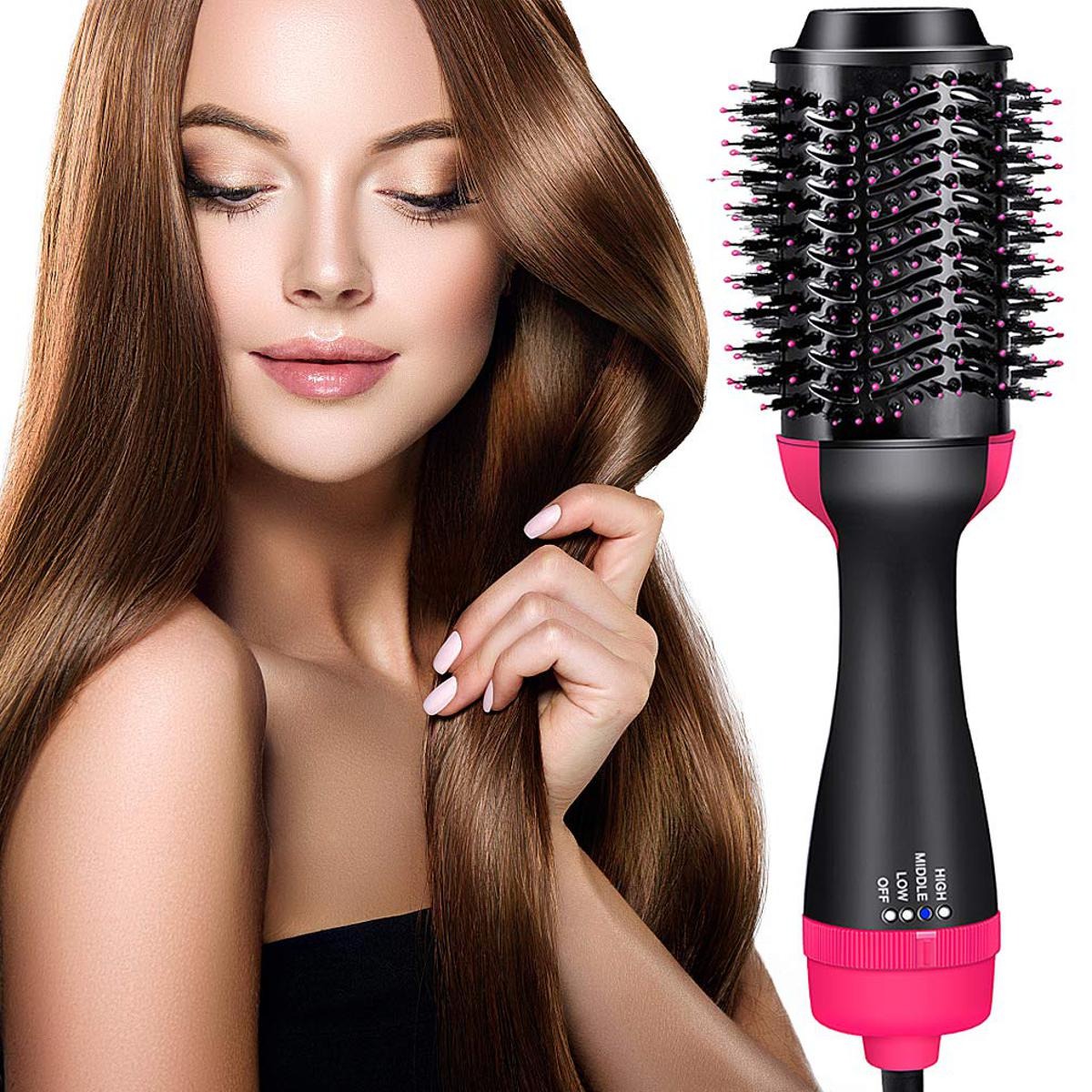 3‑in‑1 Hair Dryer with Comb, Hair Straightener & Curler for Easy Styling - Image 4