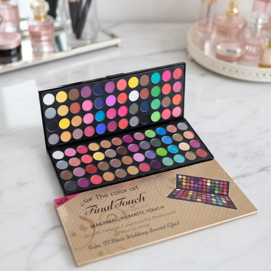 Final Touch Eyeshadow Palette | 96 Colors | Matte & Shimmer | Professional Makeup Kit - Image 2