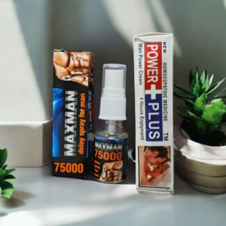 Maxman Timing Spray with Free Power Plus Timing Cream – Long-Lasting Odor Protection 45ml ( pack of 2)