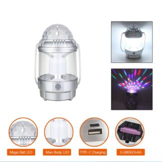 Outdoor LED Table Lamp Home Lighting Night Lights Atmosphere Stage Lights Portable Camping Lights (Random Color)