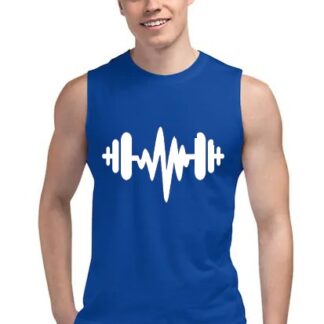 Export quality Gym Sando Muscle guys Tank top for Men [Blue] | Latest design | Premium Quality