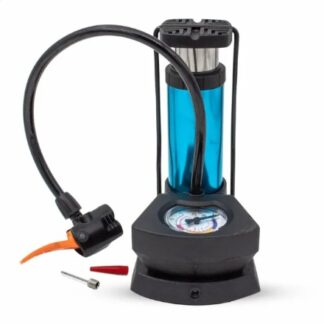 Foot And Hand Air Pump With Air Pressure Gauge – Fast Portable Car Bike And Cycle Inflator For Tires Balls And Inflatables