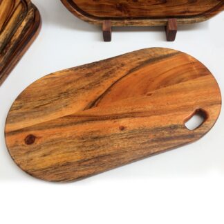 Premium Oblong Acacia Wood Chopping Board – 17 x 9 x 2 Inches