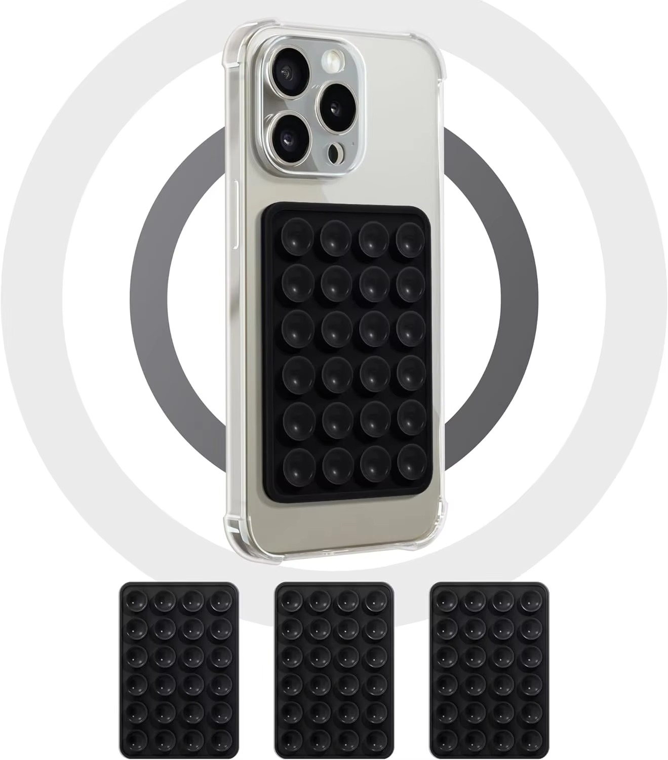 Mobile Bubble Grip Silicone Suction Both Side Bubble Grip Cup Phone Strong Grip Holder Hands Free (Random Color) - Image 5