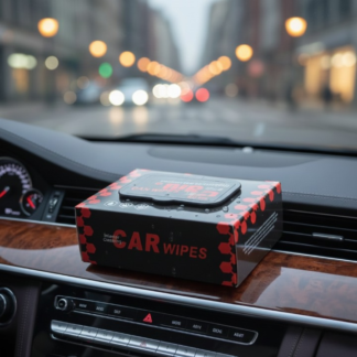 Premium 80Pcs Car Interior Wipes – Quick Shine, Dust Removal & Streak-Free