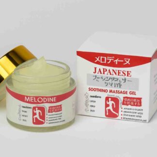 MELODINE Japanese Soothing Massage Gel – Muscle & Joint Pain Relief Cream for Shoulder, Neck, Back & Knee – Fast-Absorbing Herbal Formula (50g)