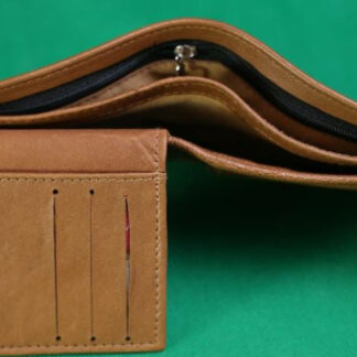 Leather Bifold Wallet With Extra Card Holder Insert For Convenient Storage And Classic Style