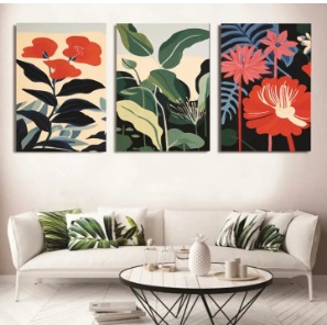 Set of 3 Wall Art Wooden Phototile Frames for Wall Decor